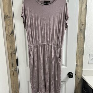 DownEast Purple Casual Midi Dress